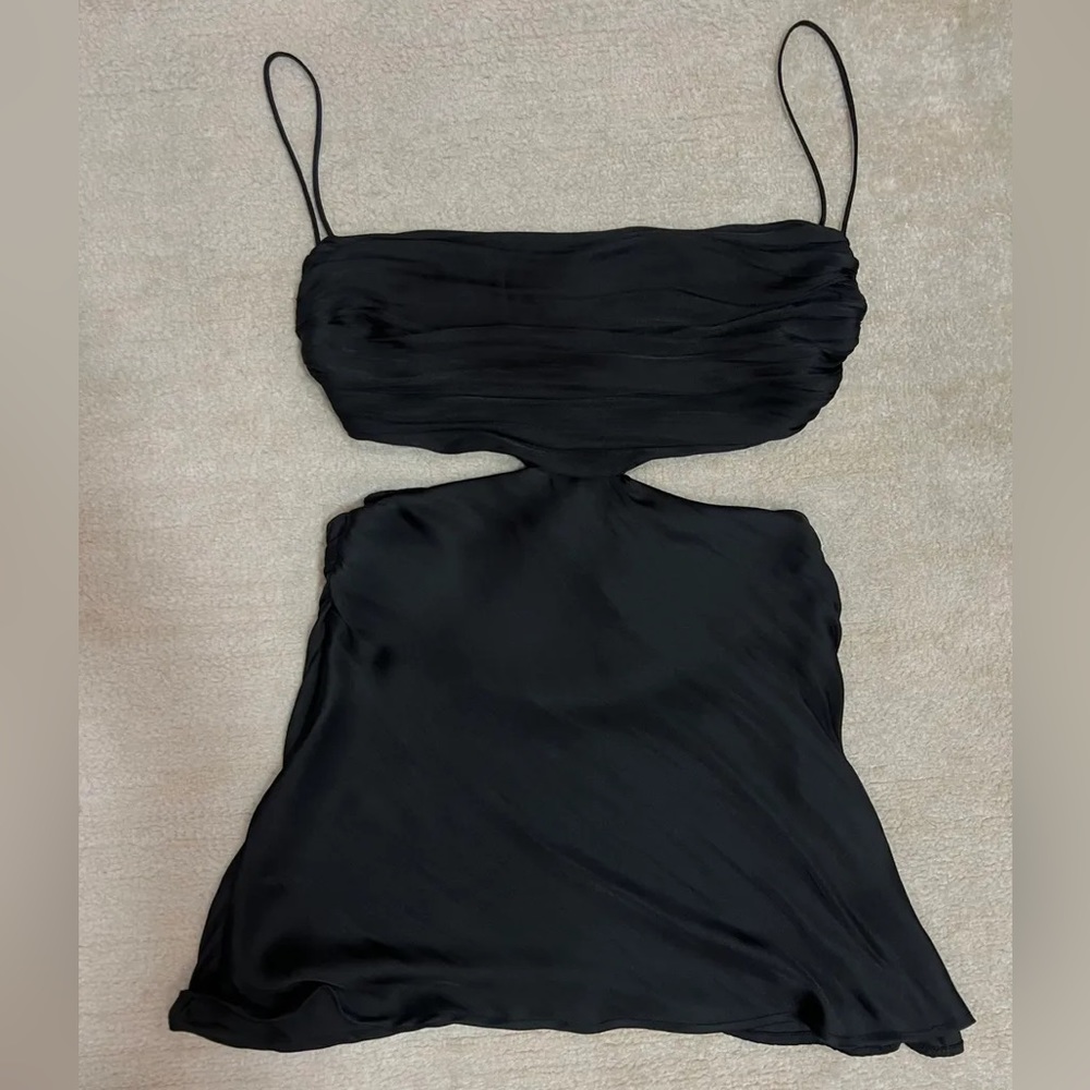 Black mini dress